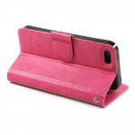 Wholesale iPhone 5S 5 Slim Flip Wallet Case (Pink)